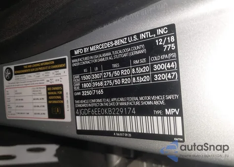 2019 Mercedes-Benz Gls 450 4Matic from USA, damaged, VIN 4JGDF6EE0KB229174